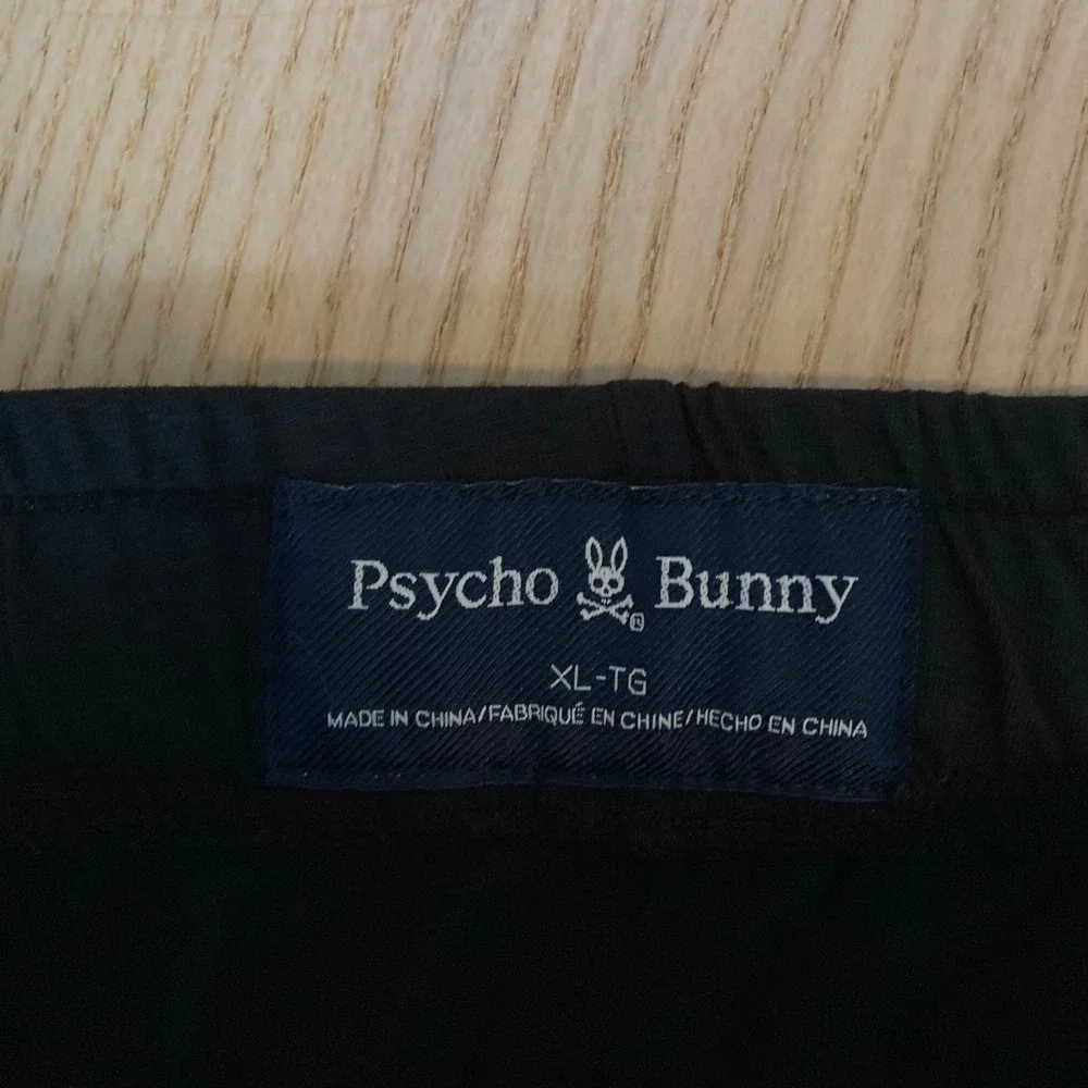 Psycho Bunny Pajama Pants Mens XL Black Pima Cotton Modal Blend Logo Sweatpants - Picture 2 of 12